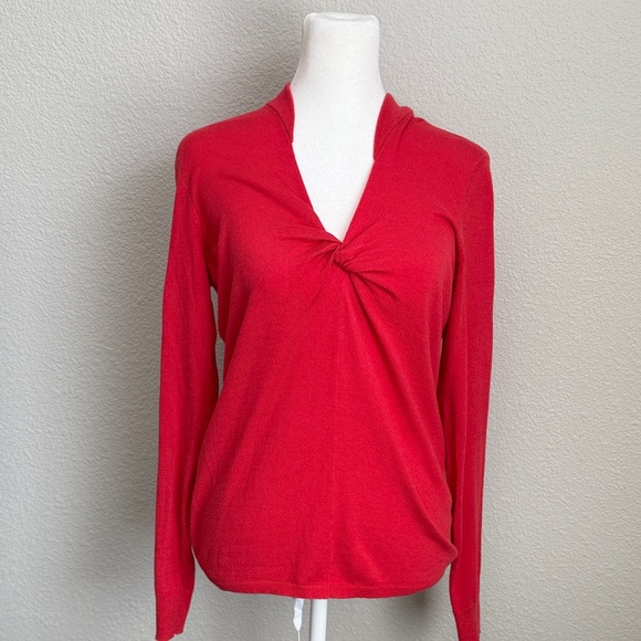 Halogen Tops - Halogen Orange Twist Front Blouse